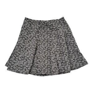 Hollister Floral Print‎ A Line Mini Skirt Women Size Medium Dark Floral